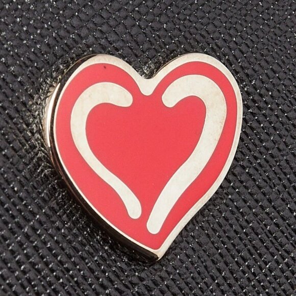 Prada Black Saffiano Leather Metal Pins Large Flap Wallet - 1MH132 - Picture 7 of 12